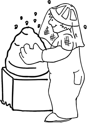 Bee Hive  Coloring Page